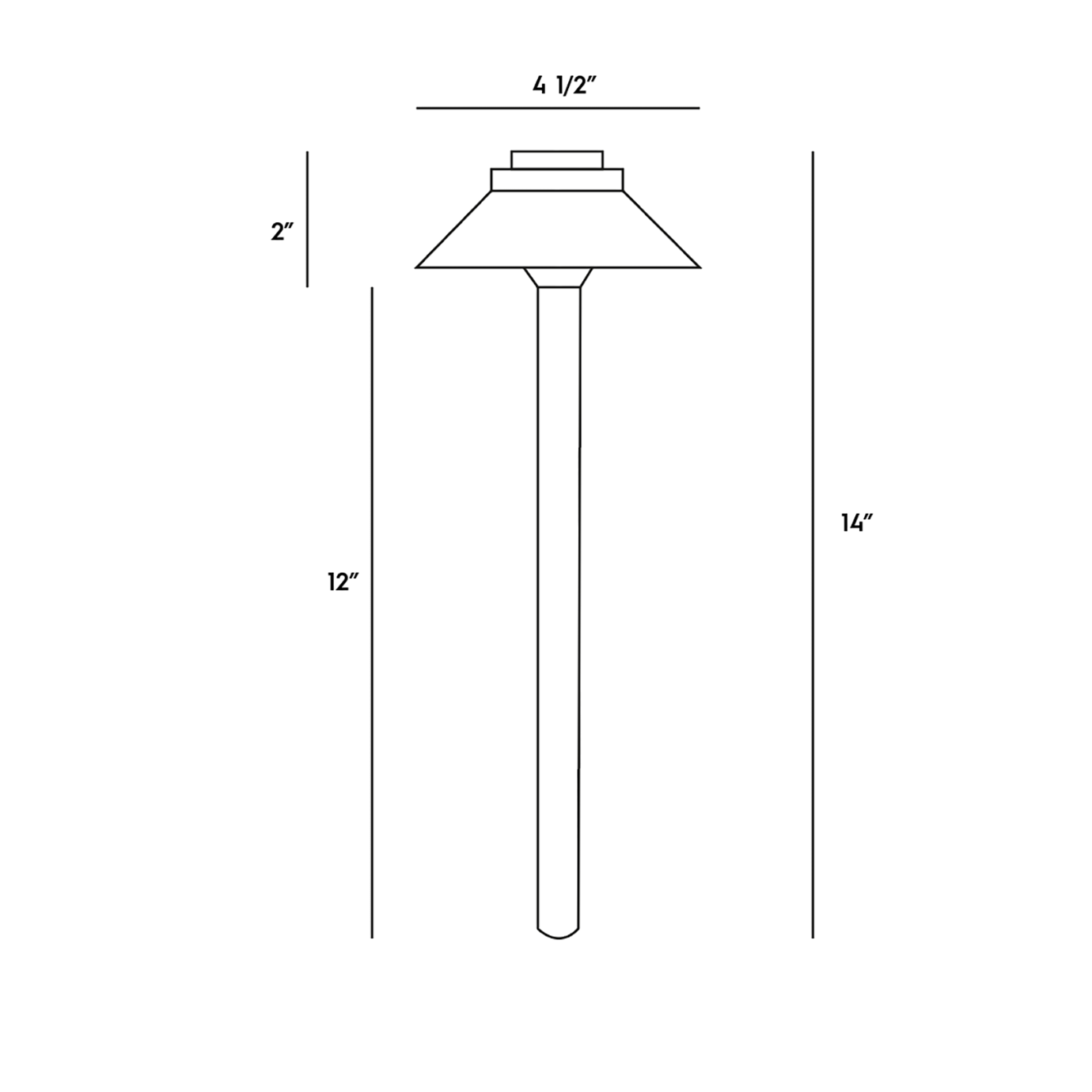 Mini Path Light Solid Brass 18B