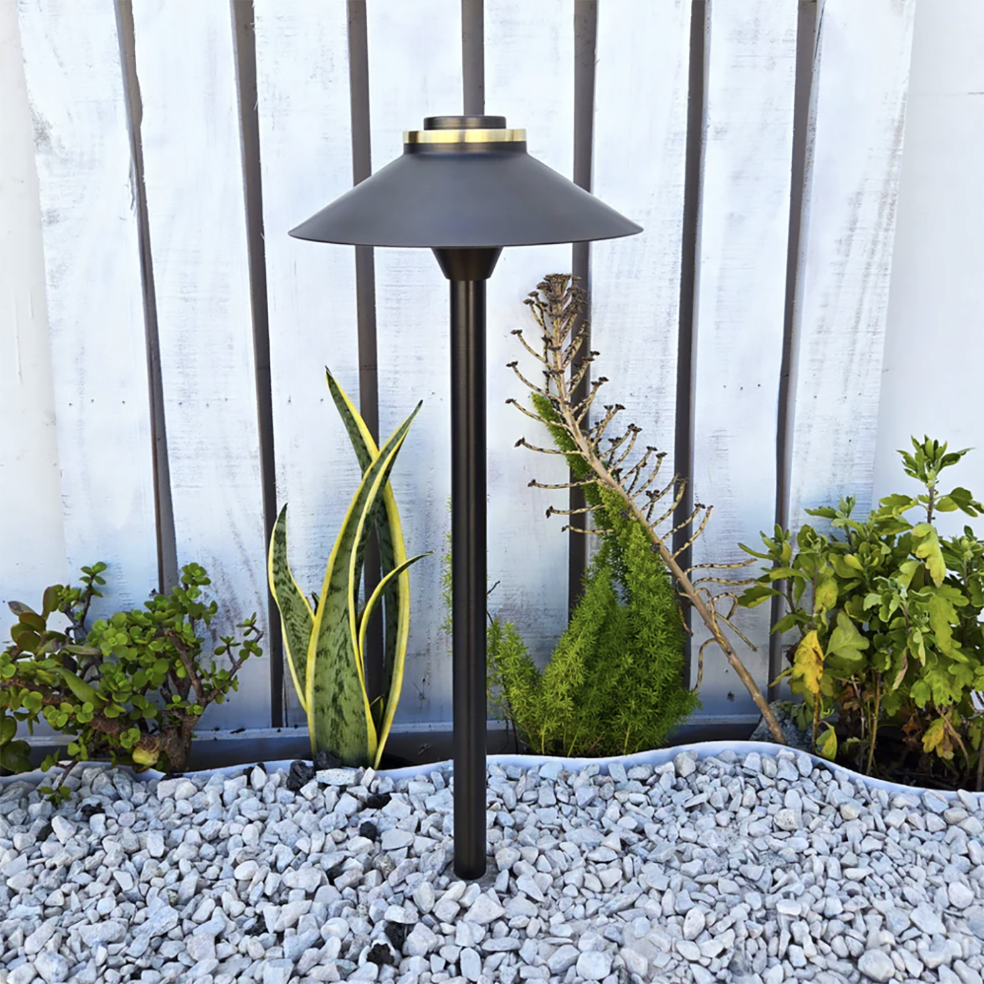 Path Light Solid Cast Brass 19