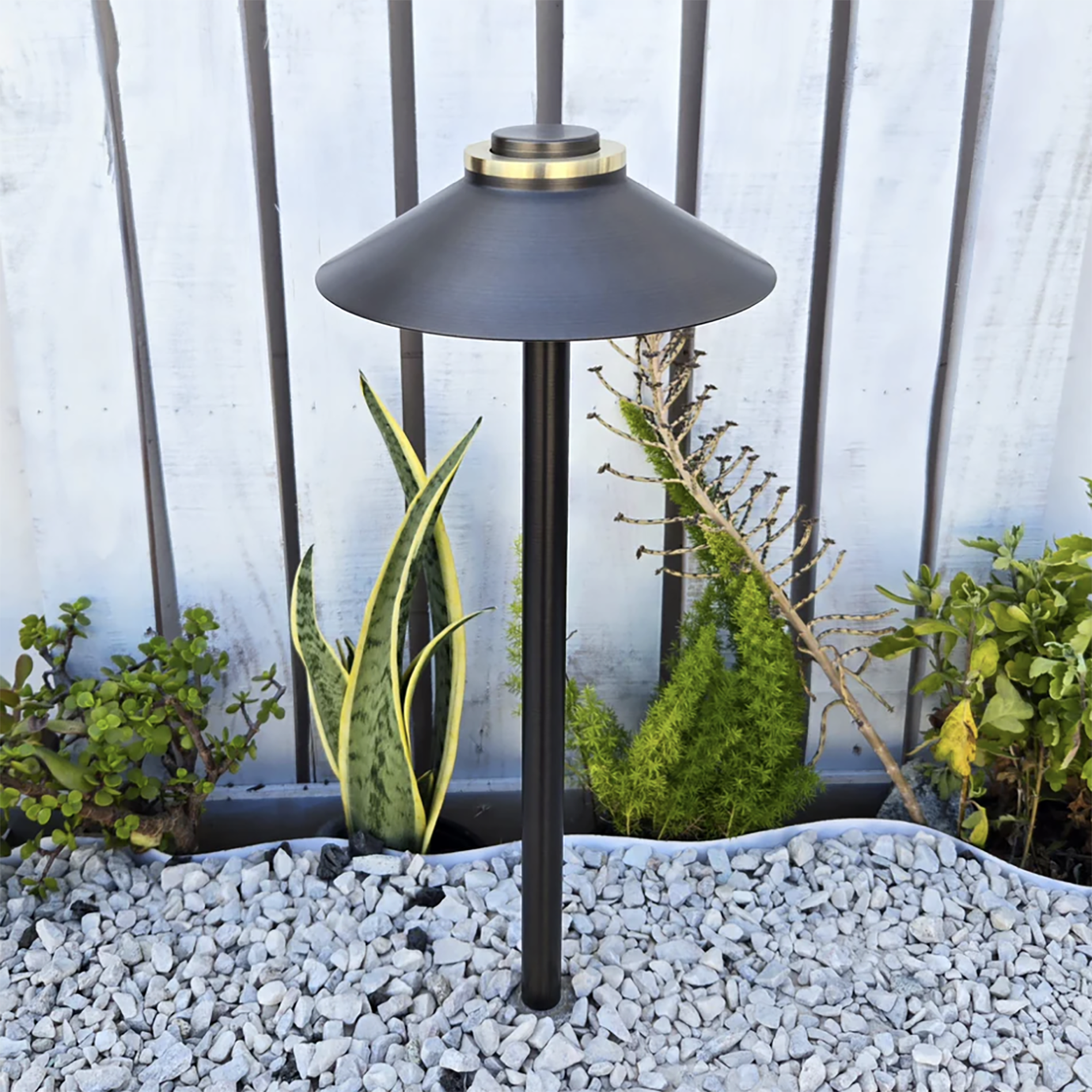 Path Light Solid Cast Brass 19