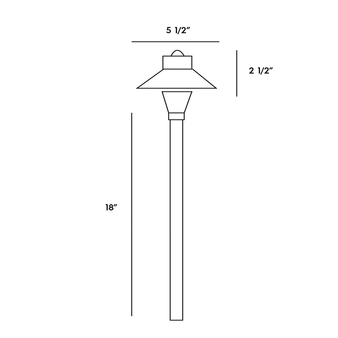 Path Light Solid Brass 30