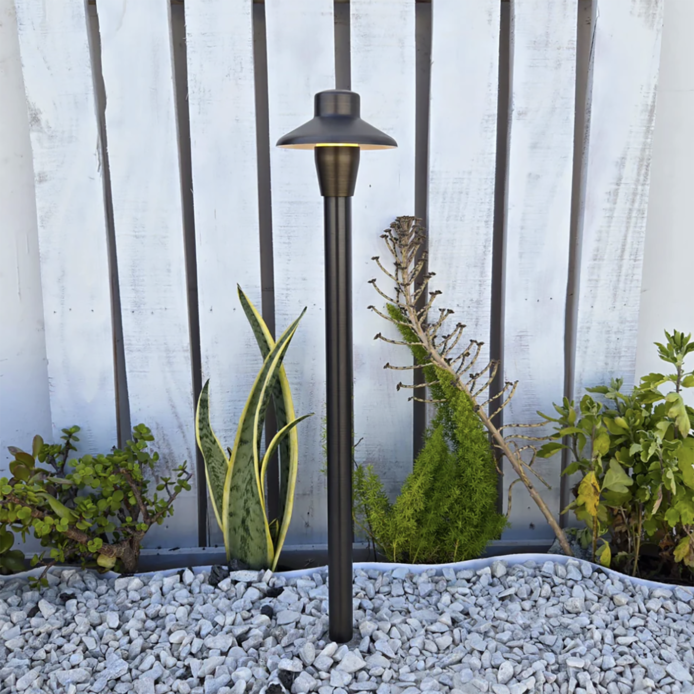 Path Light Solid Cast Brass 50