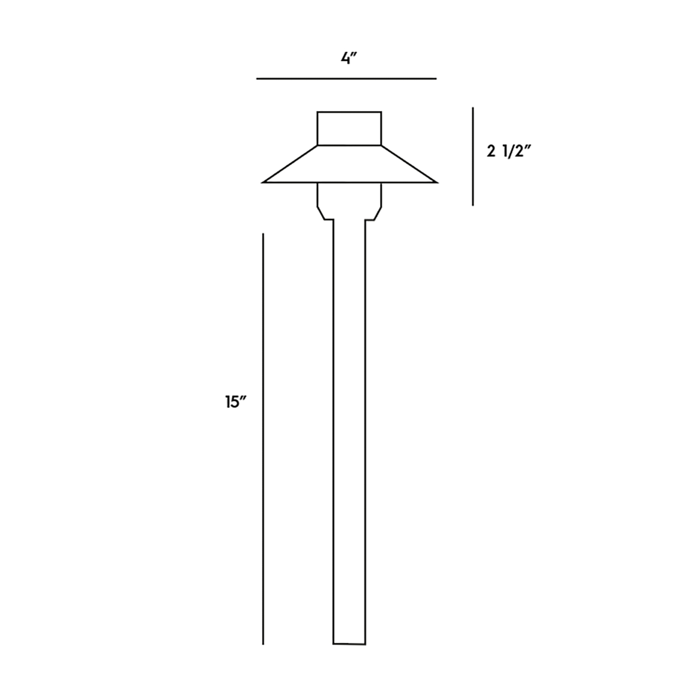 Path Light Solid Brass Antique Bronze and Dark Bronze Finish 55