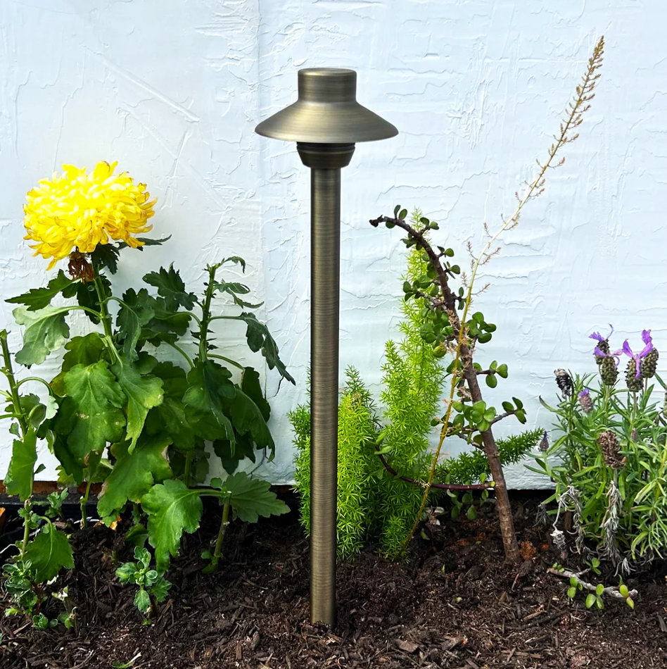 Path Light Solid Brass Antique Bronze and Dark Bronze Finish 55