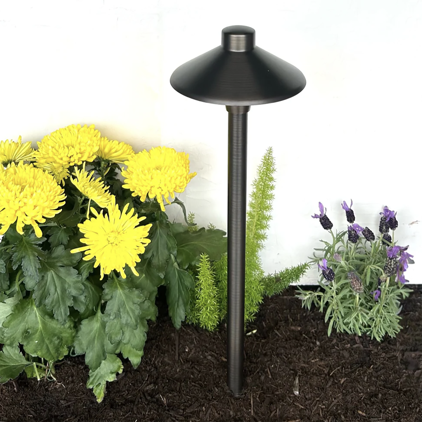 Path Light Solid Cast Brass Natural Bronze