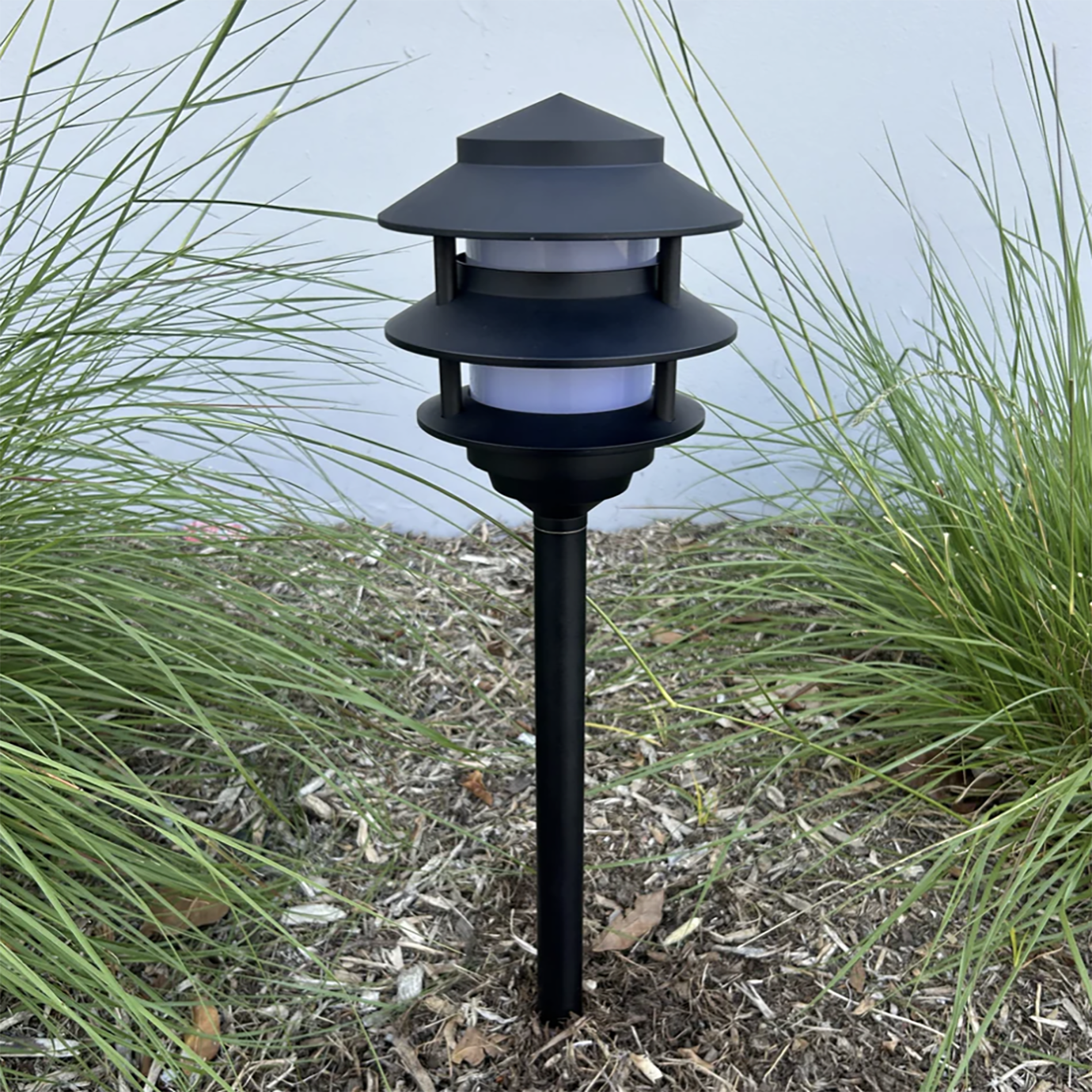 Path Light Solid Brass Black Finish 99