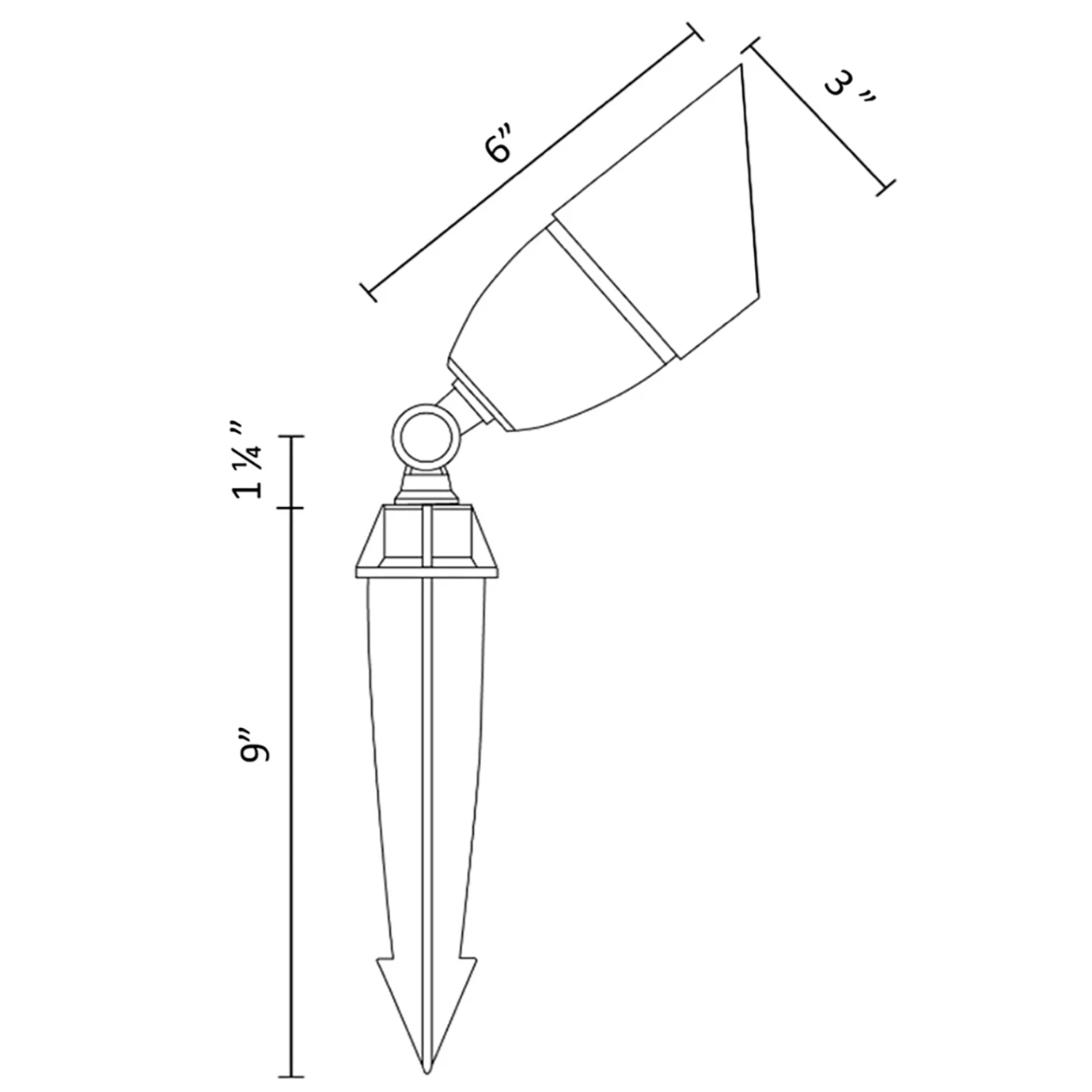 Outdoor Spotlight Solid Brass 15A