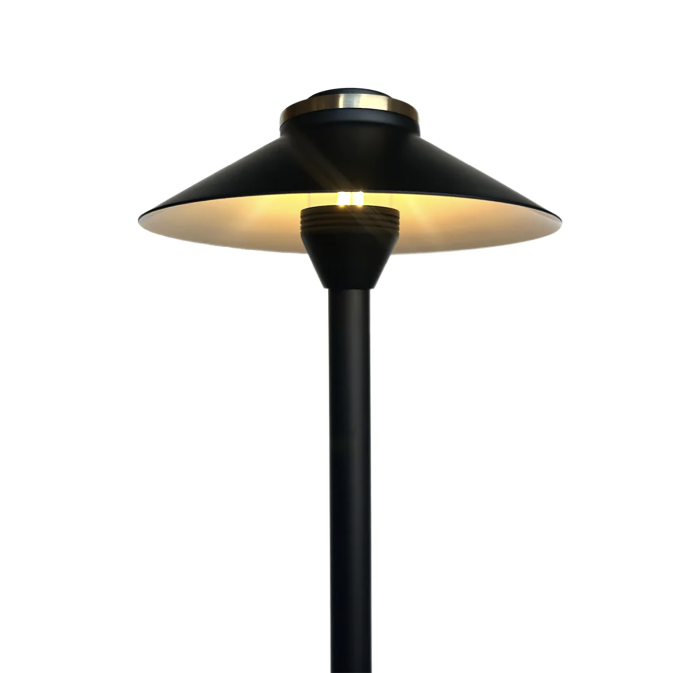Black Path Light Solid Cast Brass 19
