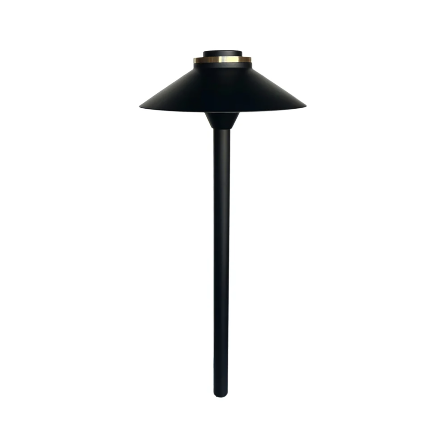Black Path Light Solid Cast Brass 19