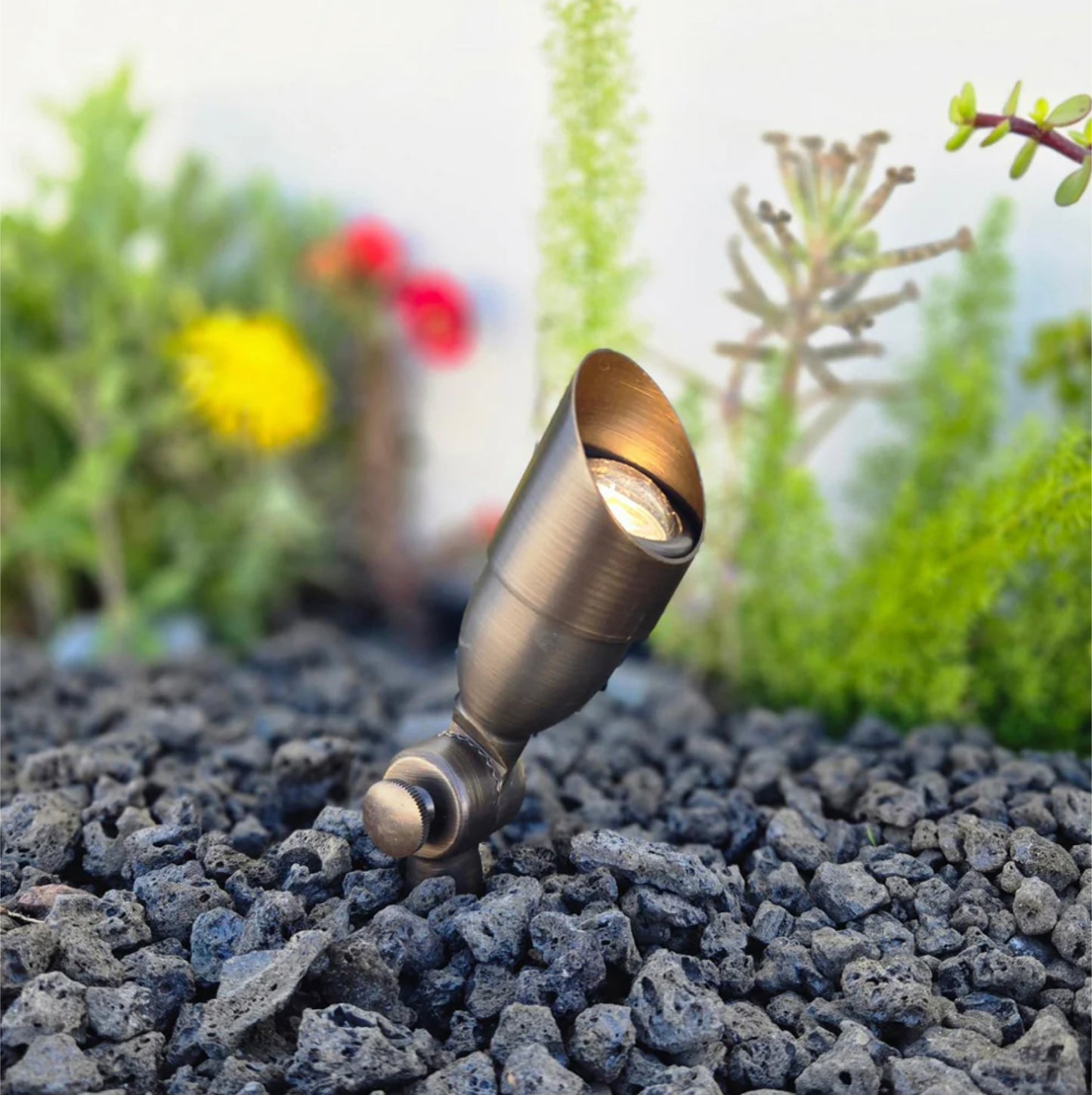 Outdoor Spotlight Solid Brass Natural Bronze Finish 65A