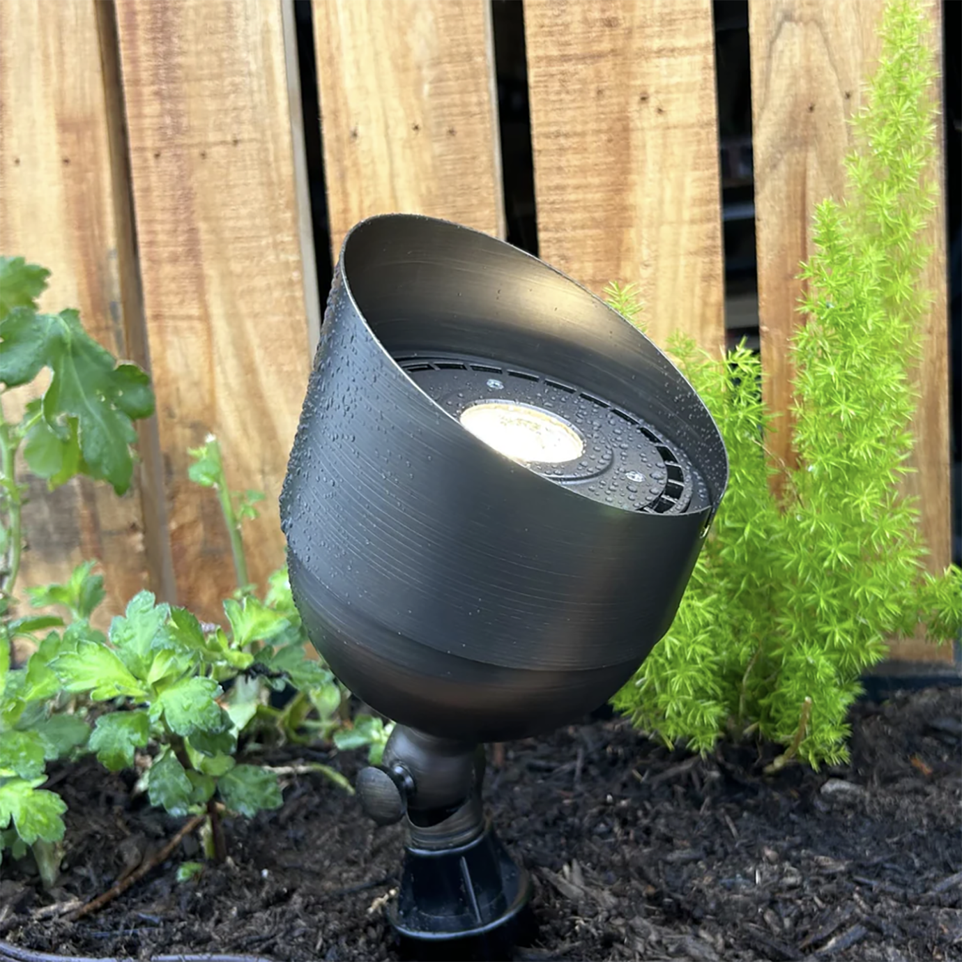 Flood Light Solid Cast Brass Natural Bronze 70