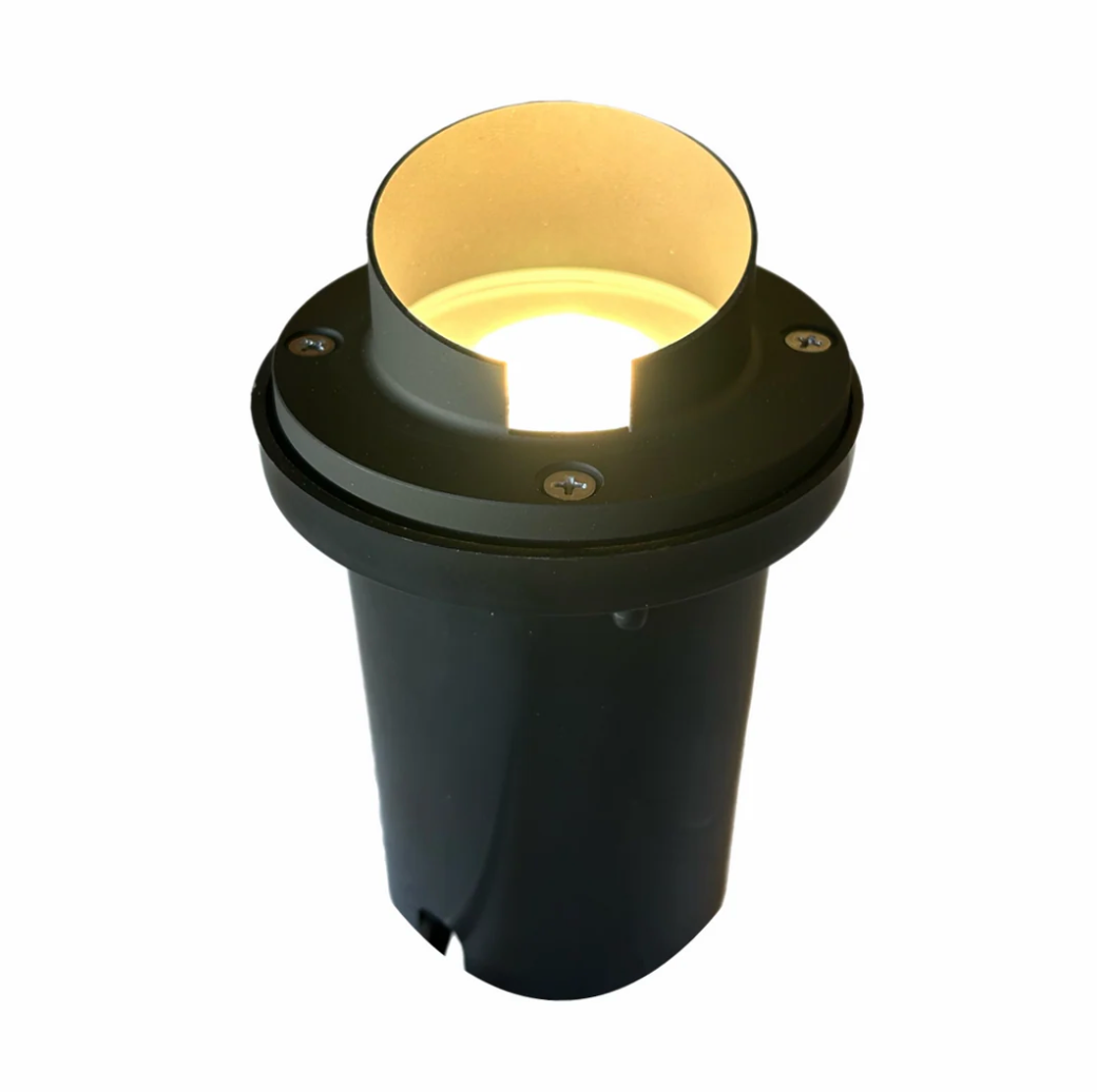 Black In-ground Well Light Cast Brass 30N