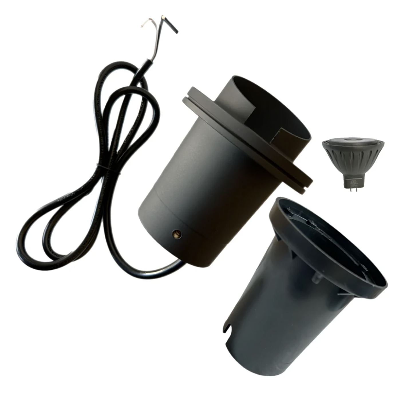 Black In-ground Well Light Cast Brass 30N