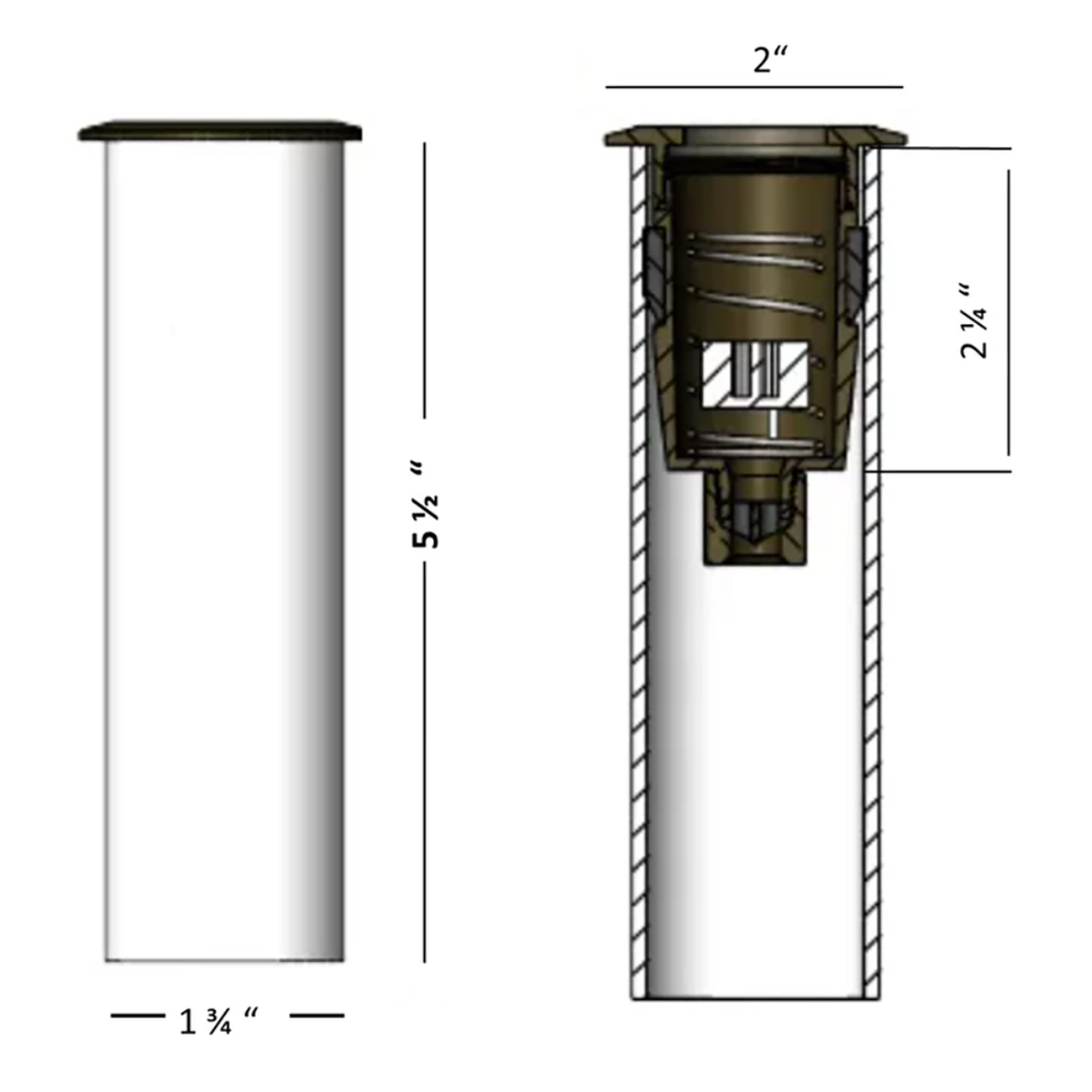 Mini In-ground / Deck / Recessed Light Solid Cast Brass 37