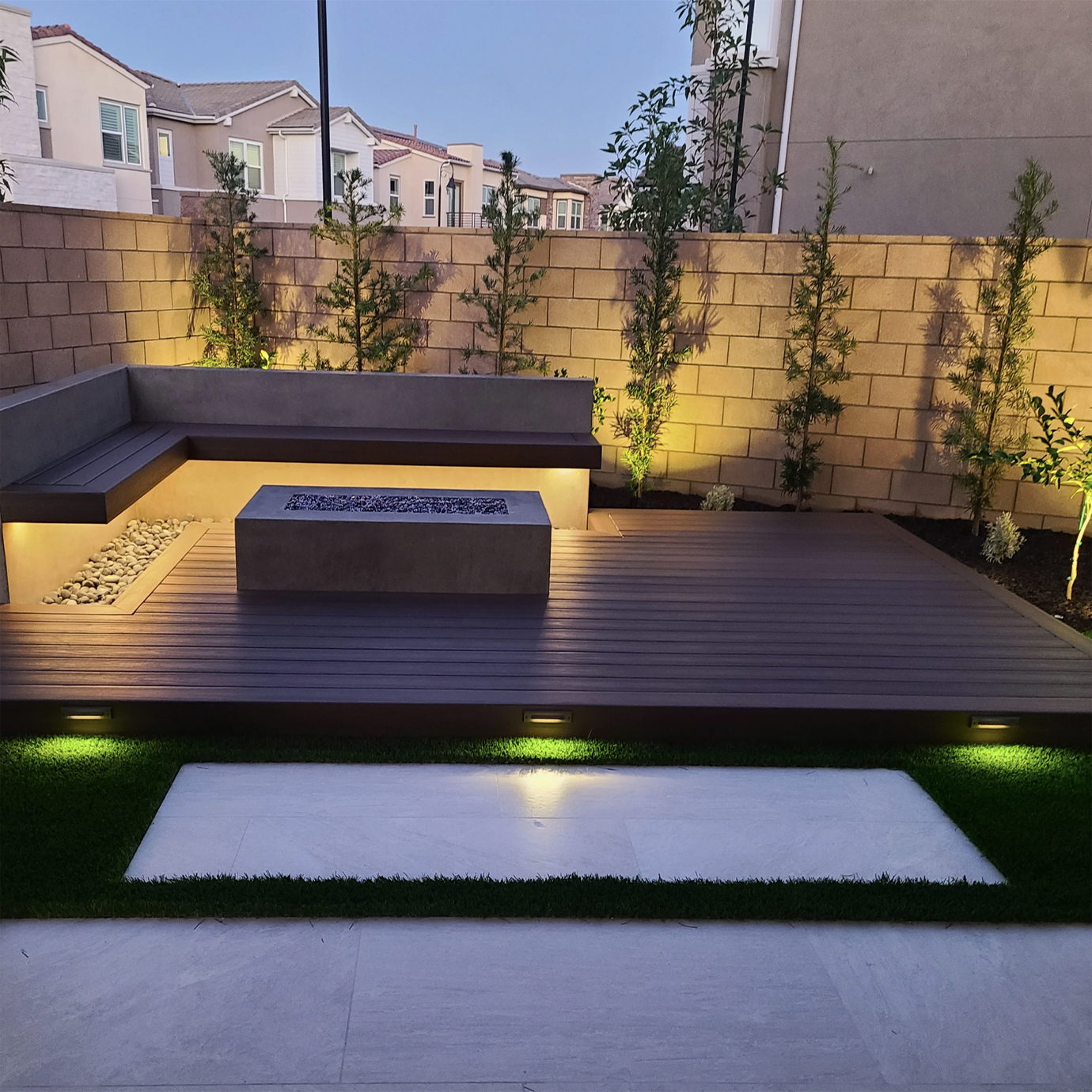 Black Step and Deck Light Solid Brass 20