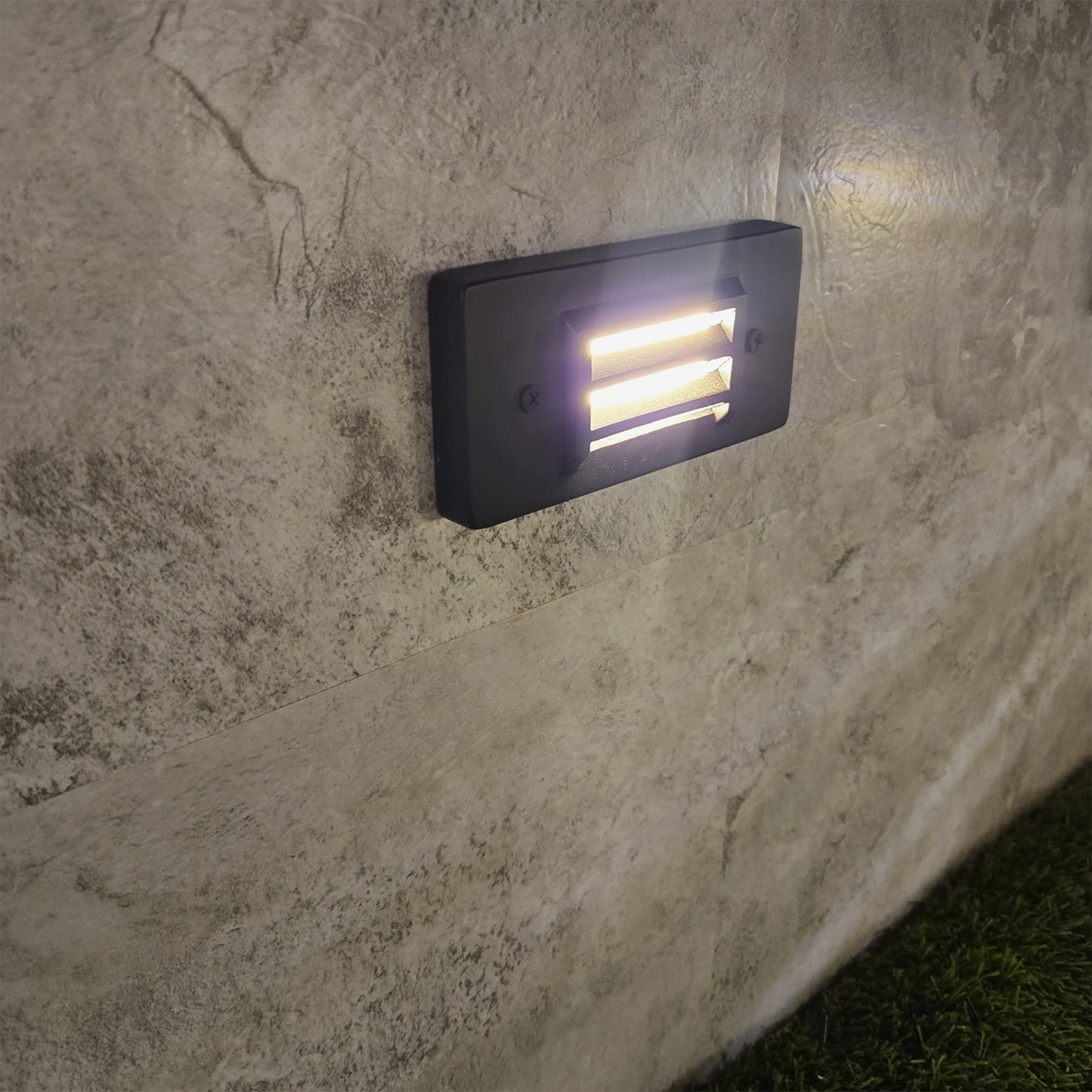 Black Step and Deck Light Solid Cast Brass 40