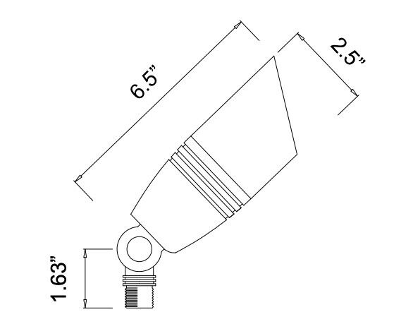 Outdoor Directional Spot Light Solid Brass Bronze Finish