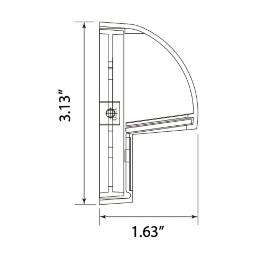 Outdoor Step Light Die-Cast Round Shape 01B