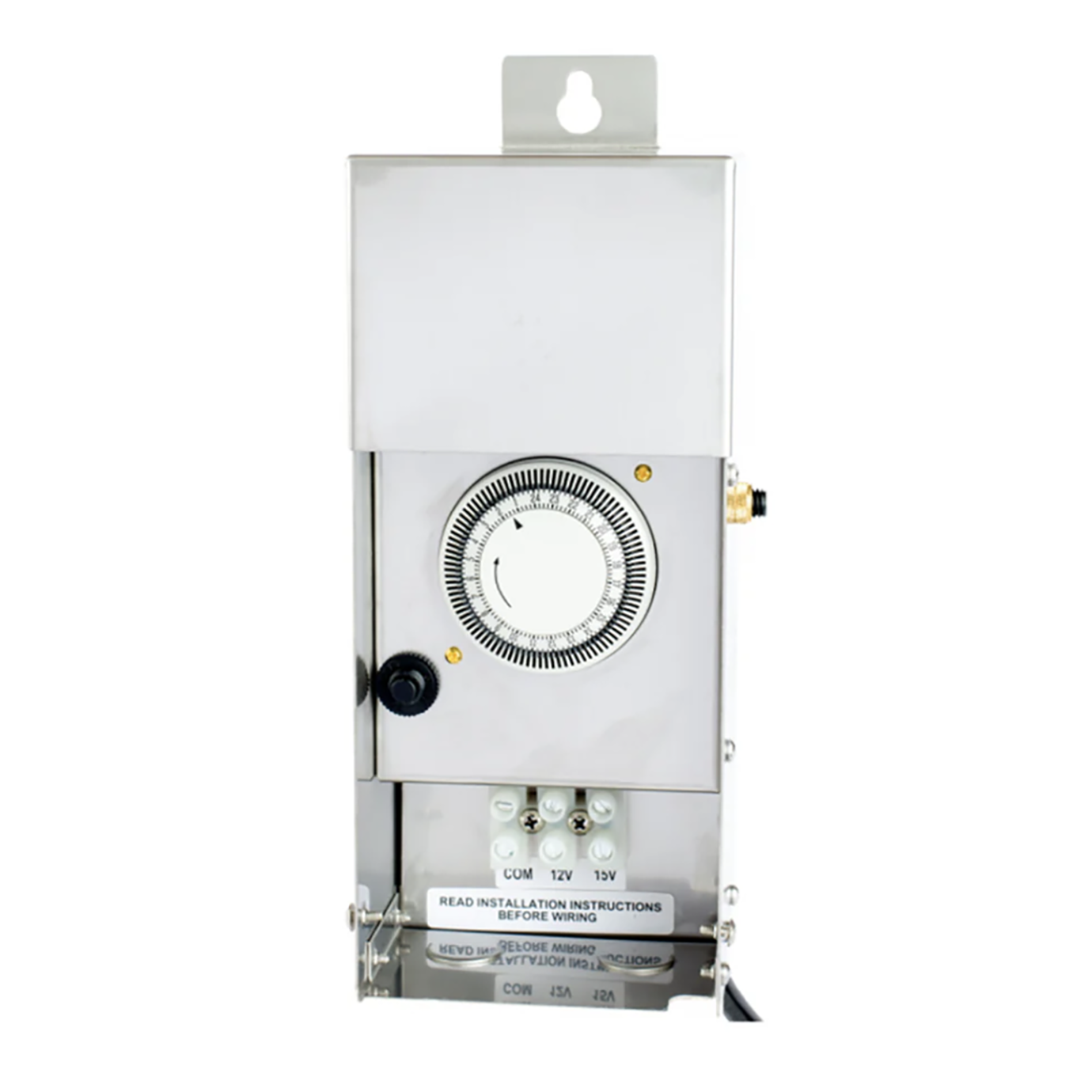 Low Voltage 200W Transformer Stainless Steel, Multi-Tap With Timer & Photocell Build-In