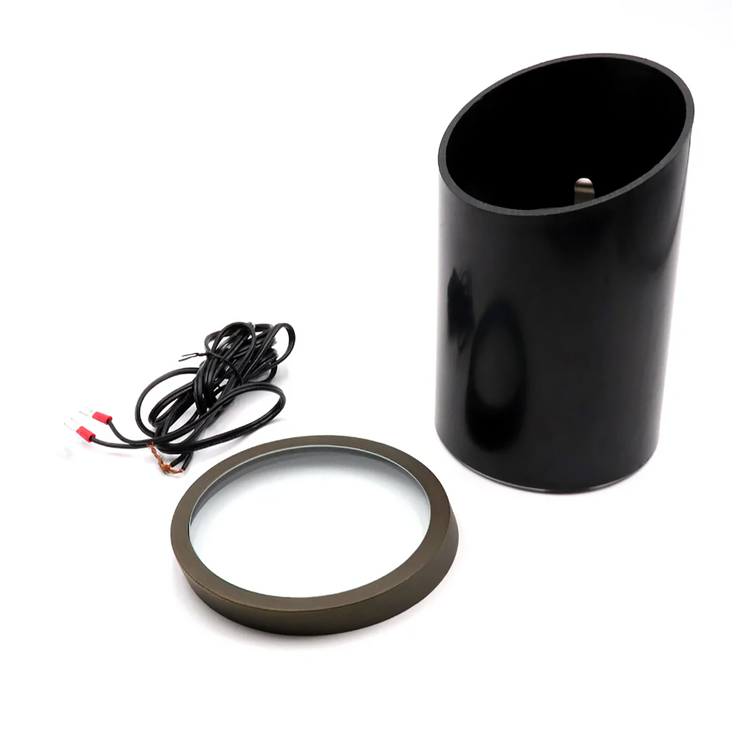 In-Ground Well Light PVC & Solid Brass Bevel Top 06B