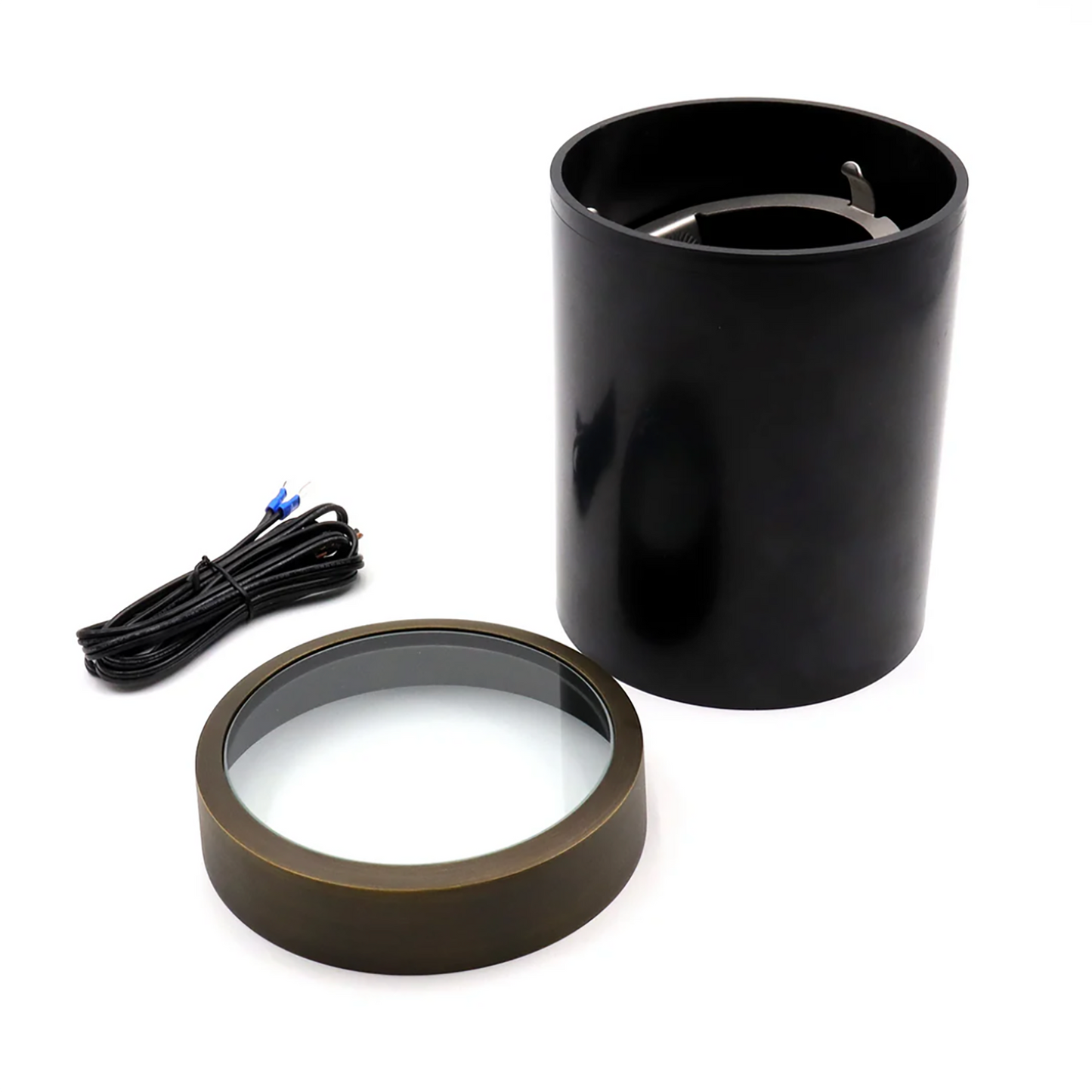 In-Ground Well Light PVC & Solid Brass Flat Top 07B