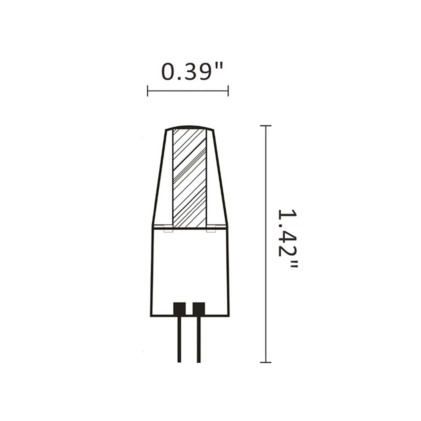 G4 Base Led Bulb 2W Silicon Potted Warm White 2700K/3000K LL4S2