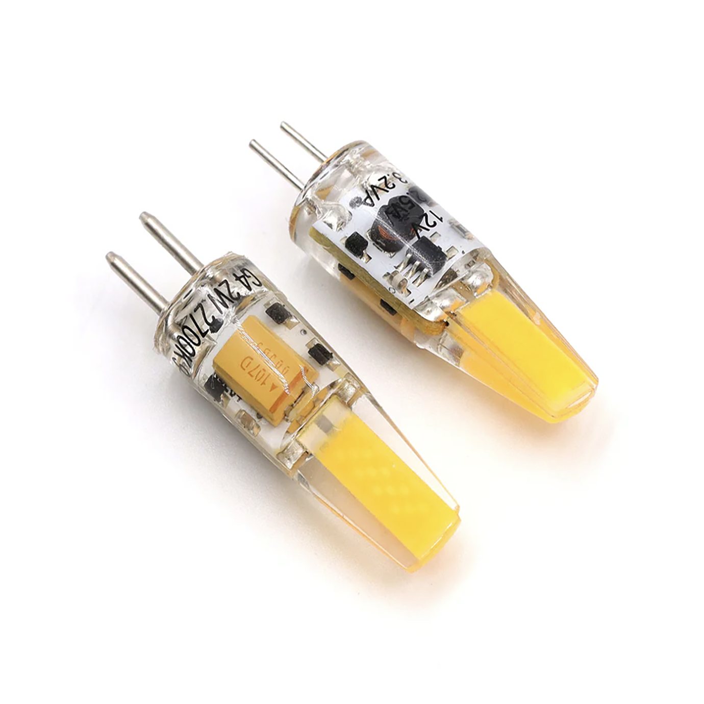 G4 Base Led Bulb 2W Silicon Potted Warm White 2700K/3000K LL4S2