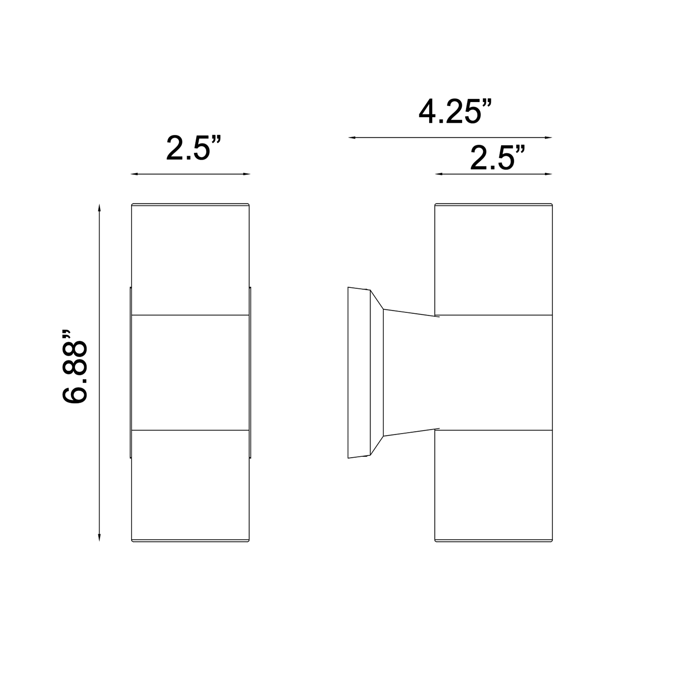 Dual Wall Sconce Solid Brass Light Bronze Finish 01B