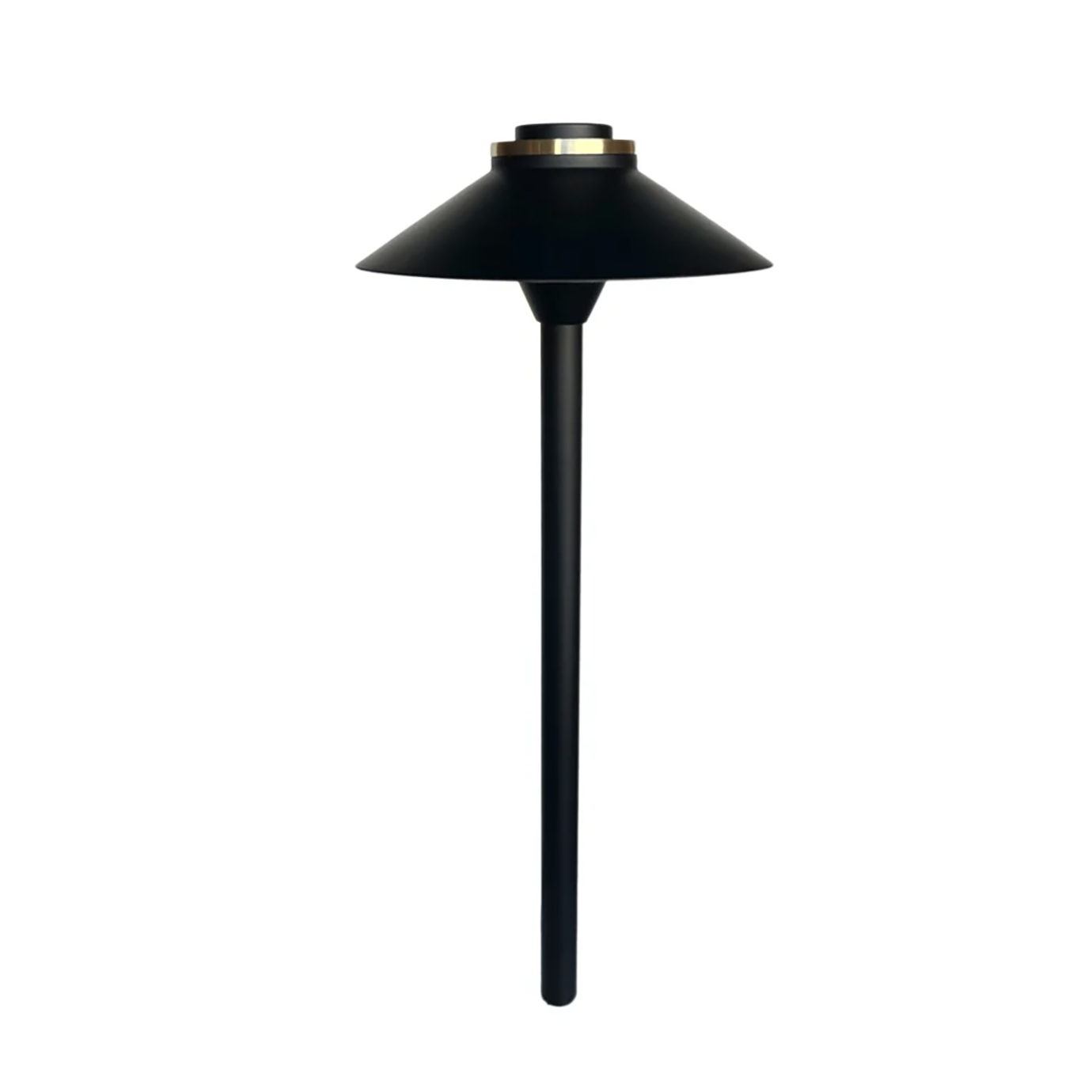 Black Path Light Solid Cast Brass 19