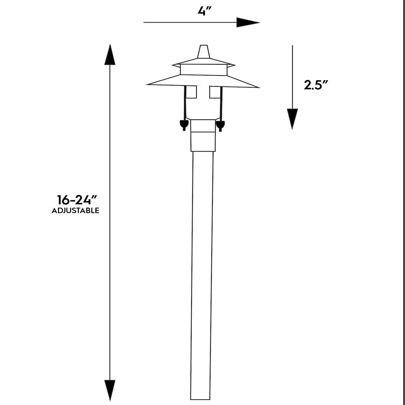 Path Light Solid Brass 70