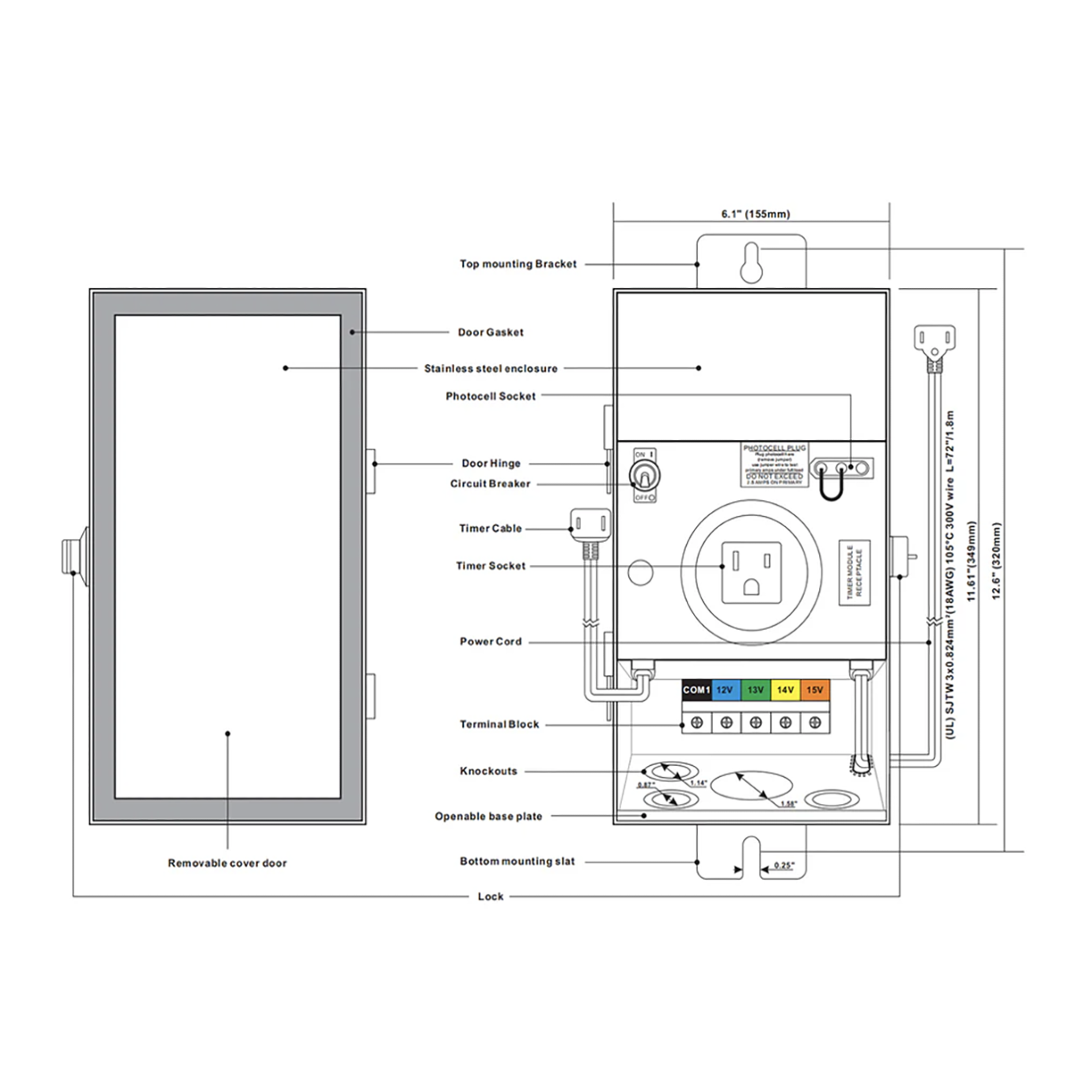 Low Voltage Transformer Single Com TF150