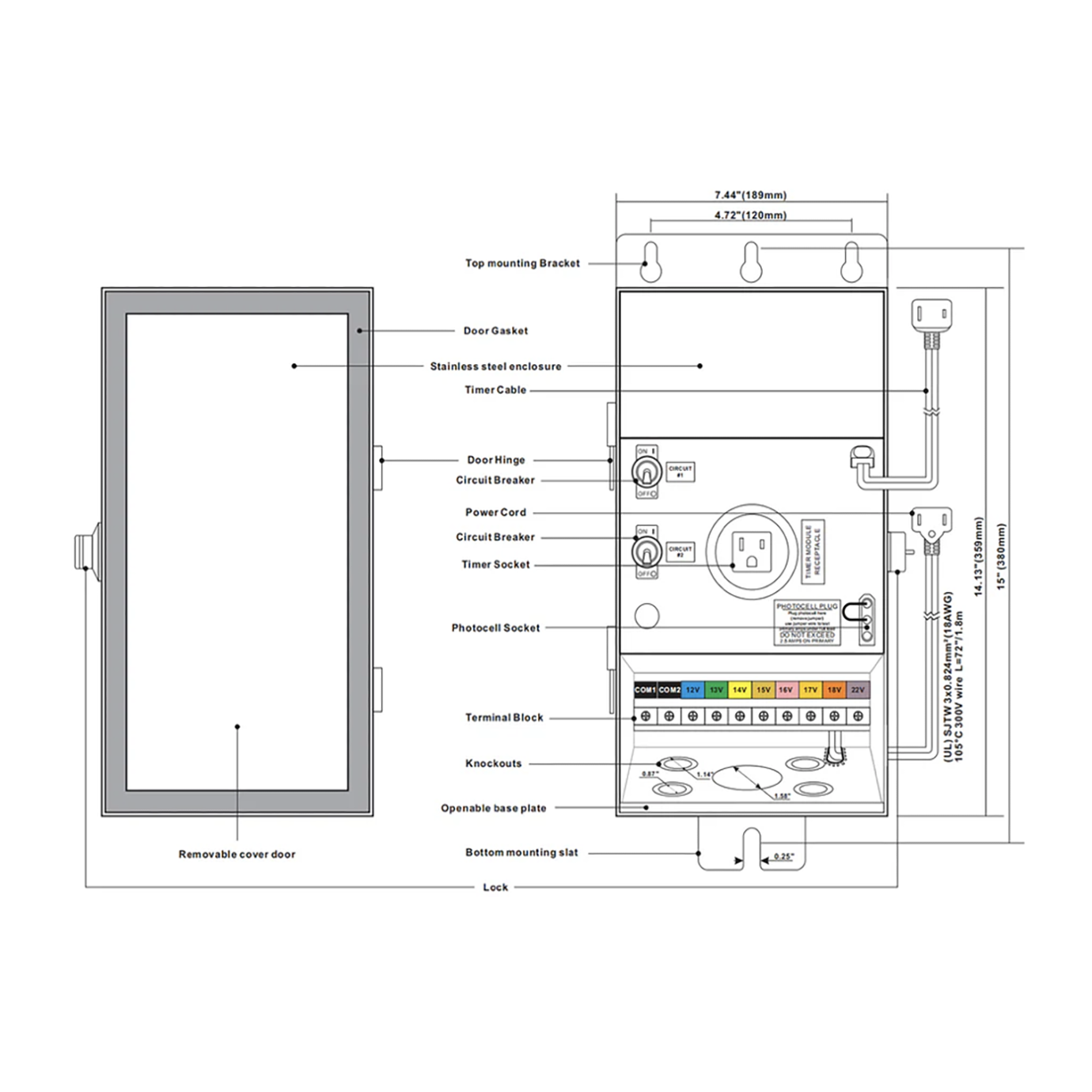 Low Voltage Transformer Dual Com TF600