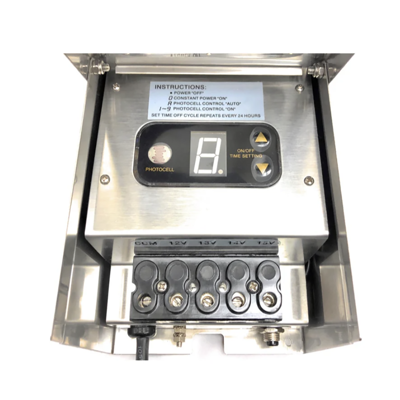 Transformer Steel 300W with Digital Timer and Photocell Build-In Low Voltage
