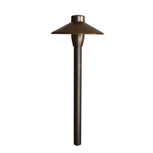 Path Light Solid Cast Brass Natural Bronze