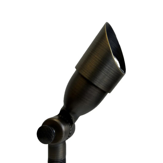 Outdoor Spotlight Solid Brass Natural Bronze Finish 65A