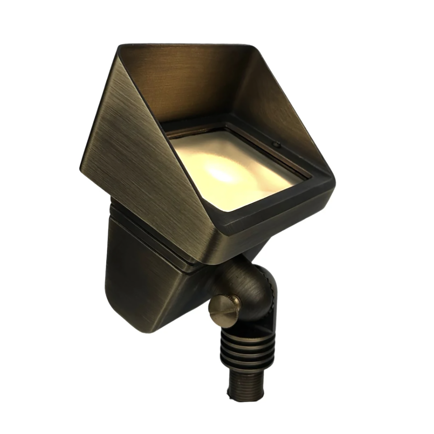 Outdoor Lighting Low Voltage Solid Cast Brass Flood Light in Natural Bronze