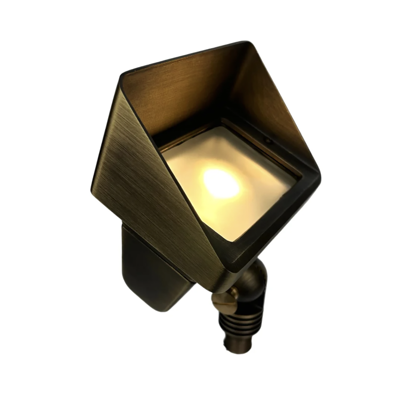 Outdoor Lighting Low Voltage Solid Cast Brass Flood Light in Natural Bronze