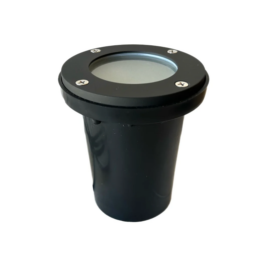 Black In-Ground Well Light Solid Brass 20