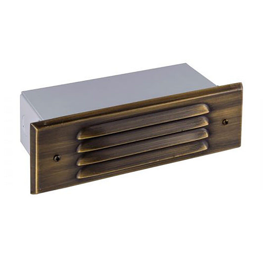 Outdoor Step Light Solid Brass Louvered