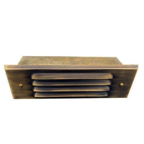 Outdoor Step Light Solid Brass Louvered