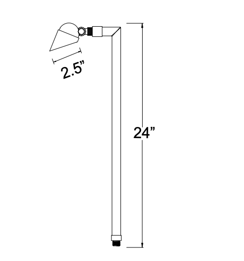 Path Light Solid Brass 25