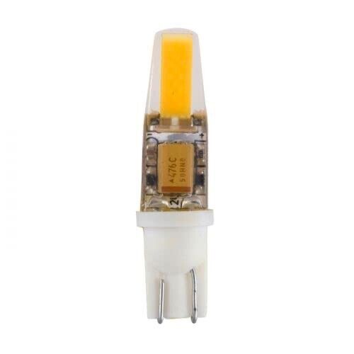 Wedge T10 Base Led Bulb 2W COB Warm White 2700K