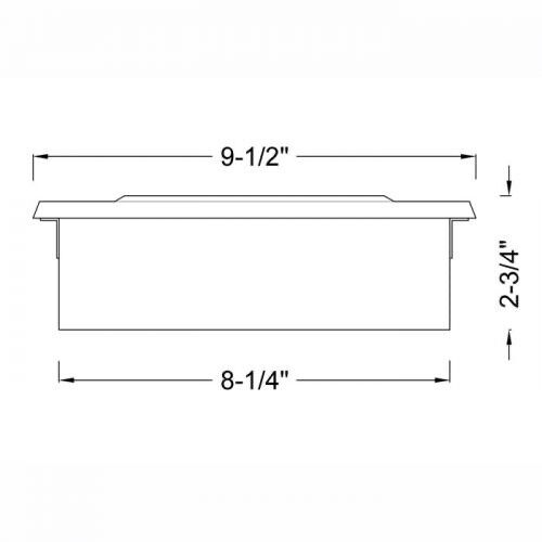 Outdoor Step Light Louvered Brass Faceplate with Steel Box Black Finish