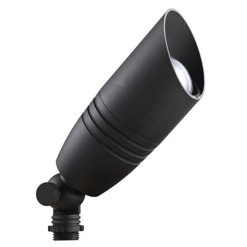 Outdoor Directional Spot Light Solid Brass Black Matte Finish