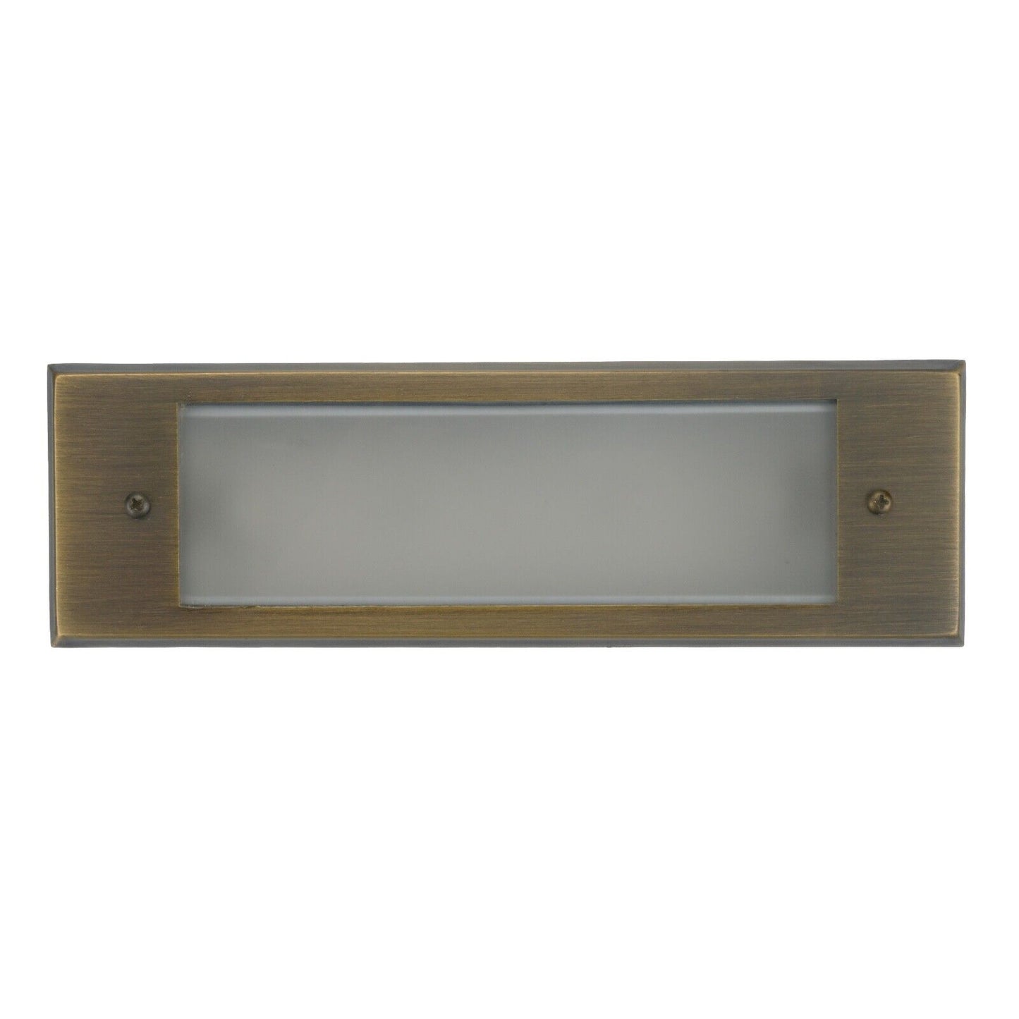 Outdoor Step Light Solid Brass Frosted Glass