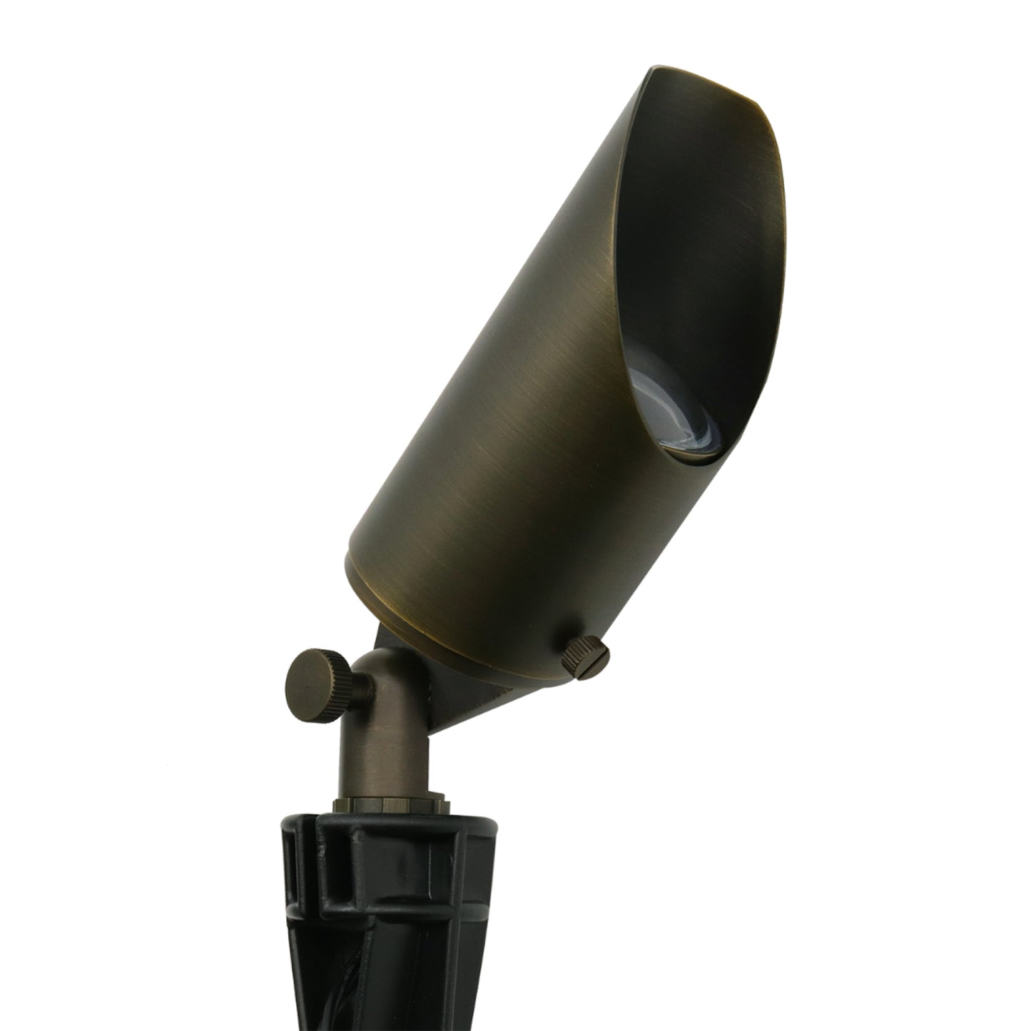 Outdoor Spotlight Solid Brass with Adjustable Shroud