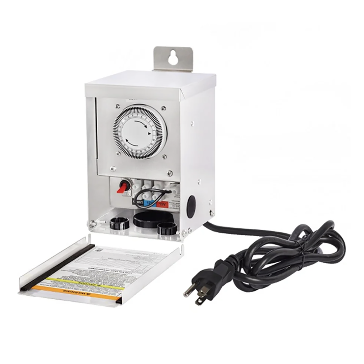 Low Voltage 75W Transformer Stainless Steel, Multi-Tap With Timer