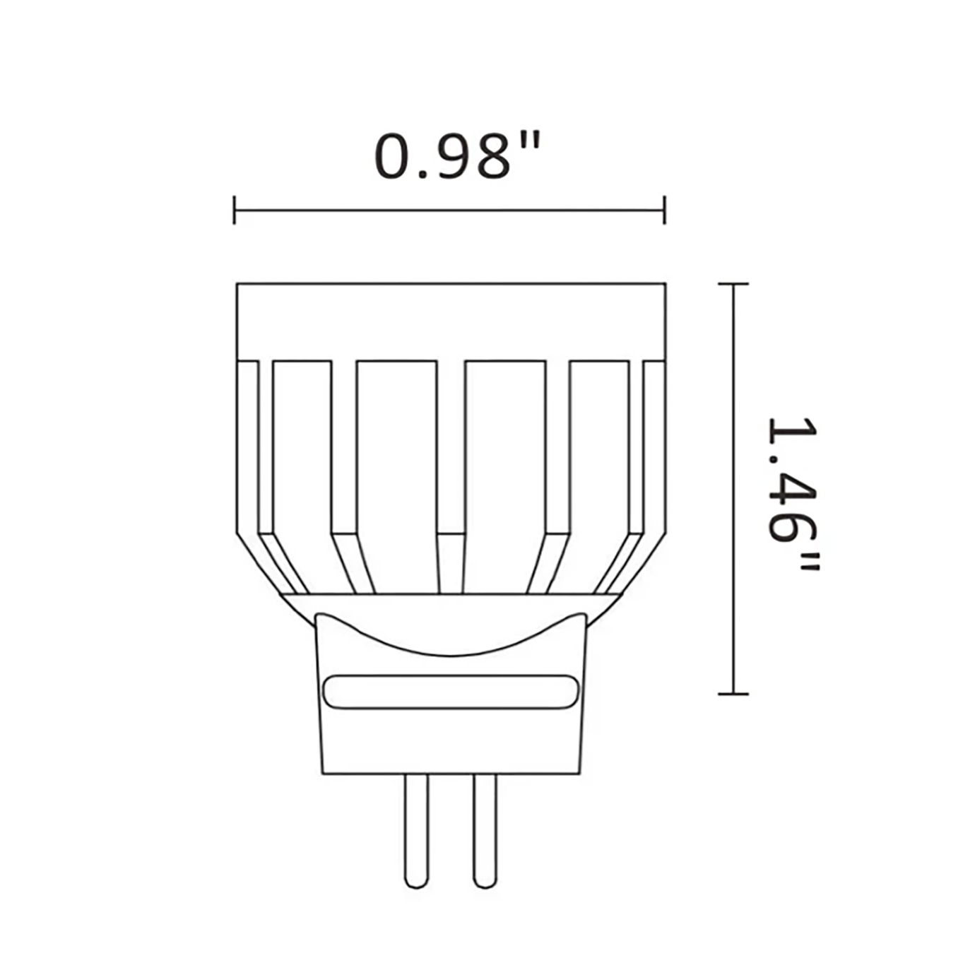 MR8 Led Bulb 2.5W Dimmable Warm Light LL8