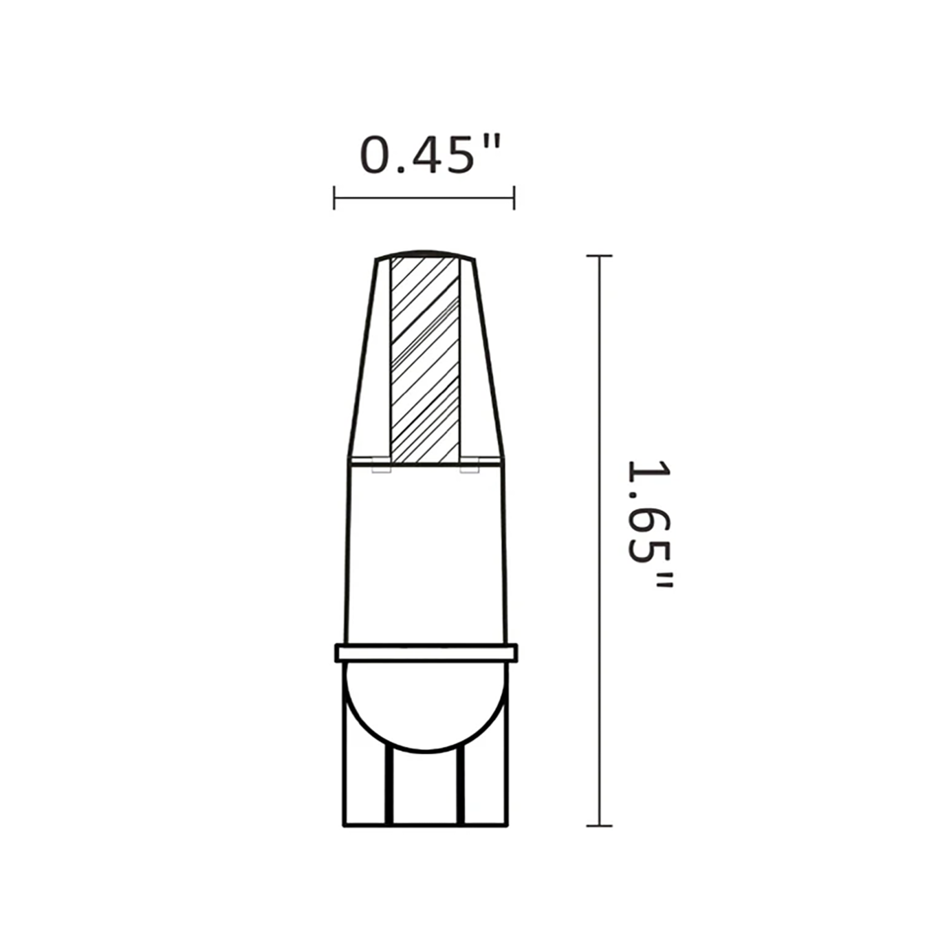 Wedge Led Bulb 1W Silicon Potted Warm White 2700K/3000K LLW1