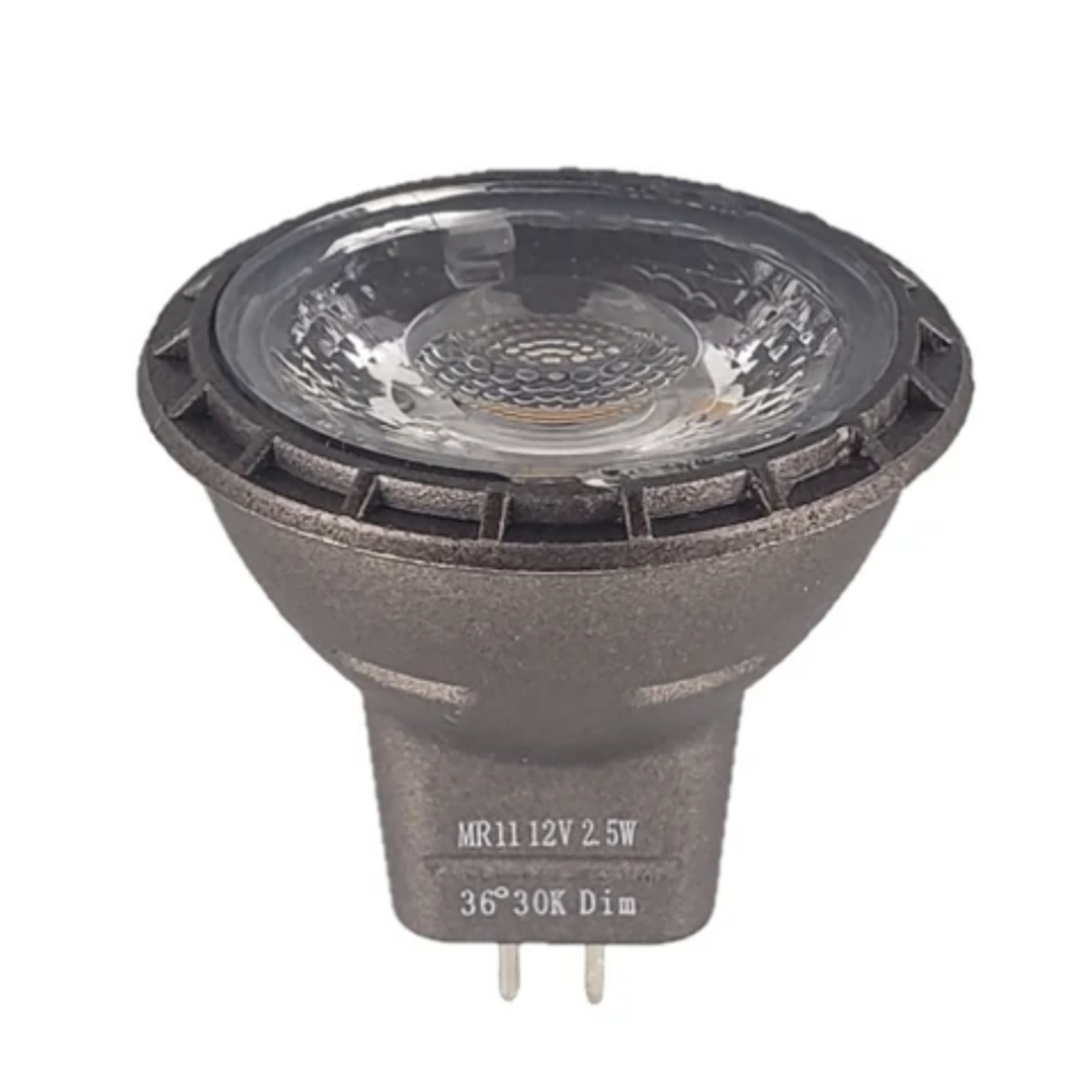 MR11 2.5W LED Bulb 2700K/3000K 36° Dimmable 12V AC/DC MR11-2.5W