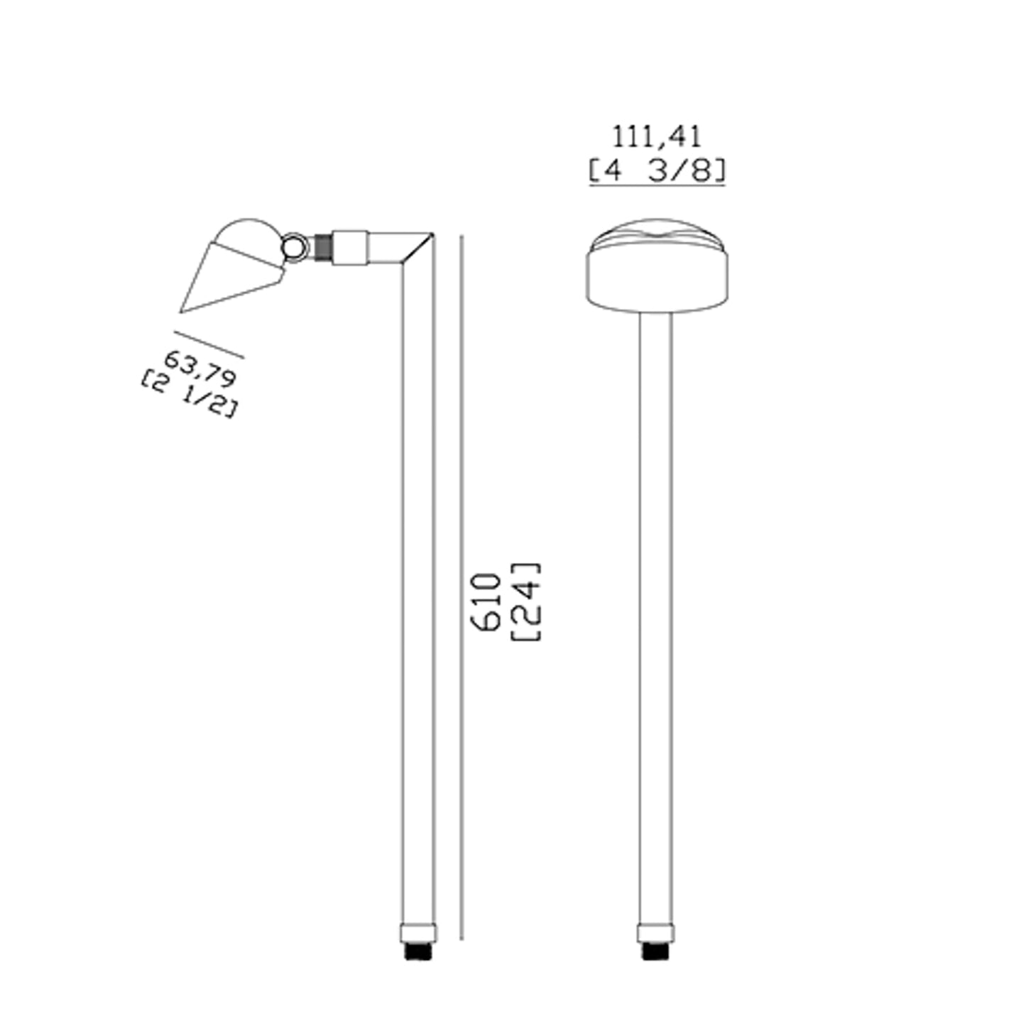 Path Light Solid Brass 25